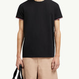 Tricolor-Trimmed Cotton T-Shirt