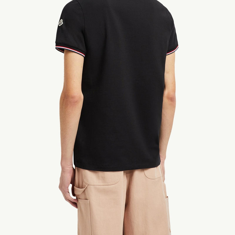 Tricolor-Trimmed Cotton T-Shirt