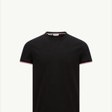 Tricolor-Trimmed Cotton T-Shirt