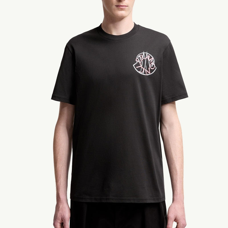 Overlapped Logo Cotton T-Shirt