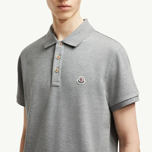 Logo Patch Cotton Polo Shirt