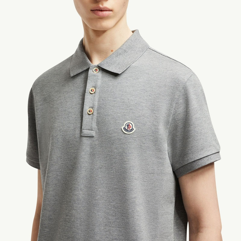 Logo Patch Cotton Polo Shirt