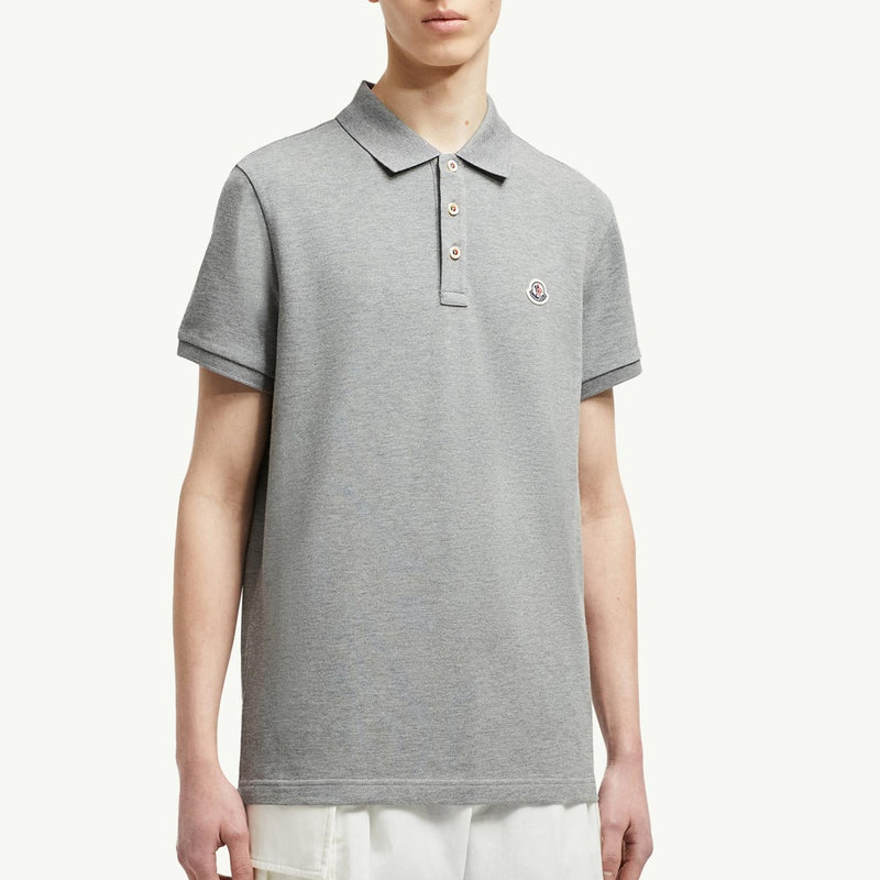 Logo Patch Cotton Polo Shirt