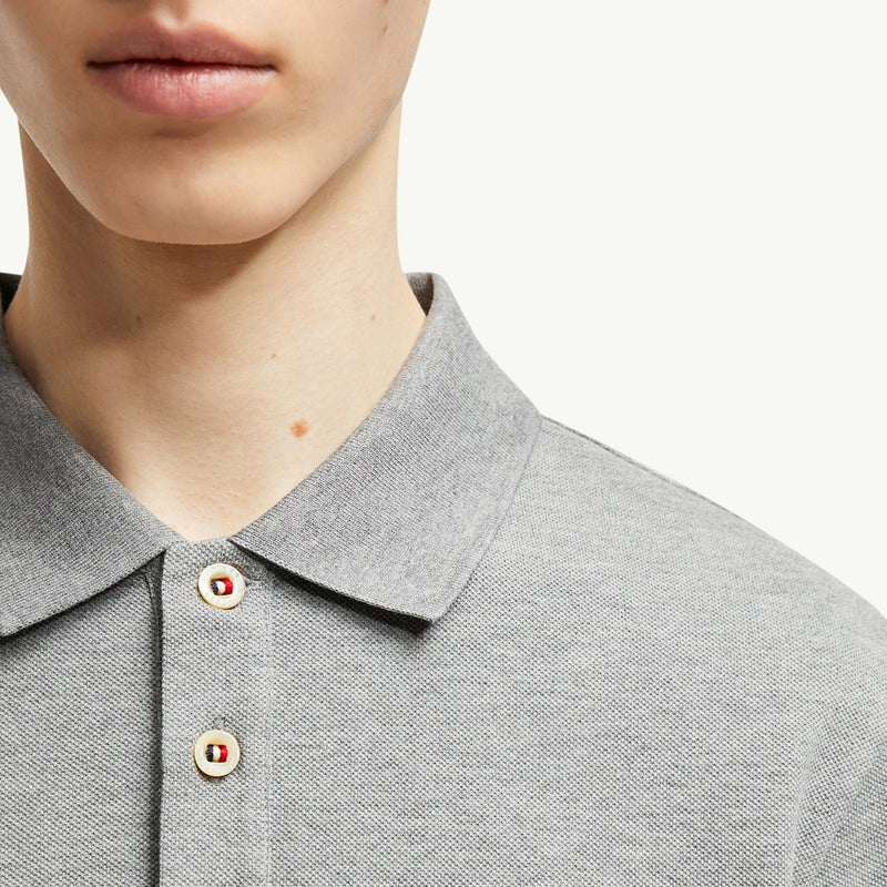 Logo Patch Cotton Polo Shirt