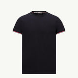 Tricolor-Trimmed Cotton T-Shirt