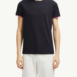 Tricolor-Trimmed Cotton T-Shirt