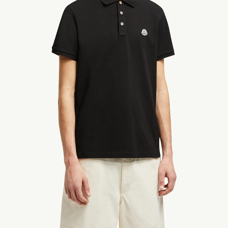 Logo Patch Cotton Polo Shirt