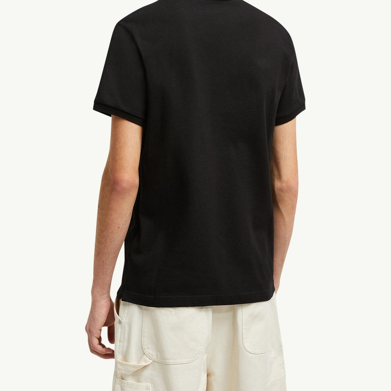 Logo Patch Cotton Polo Shirt