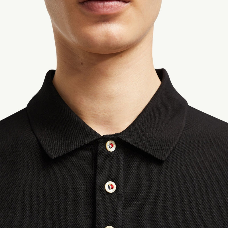 Logo Patch Cotton Polo Shirt
