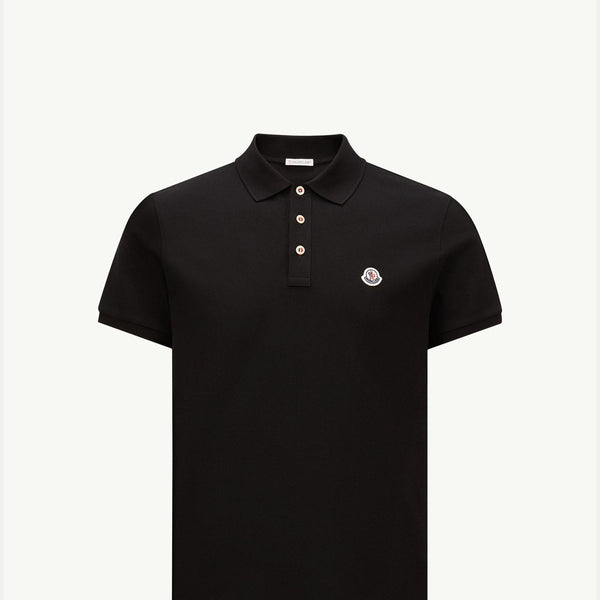 Logo Patch Cotton Polo Shirt