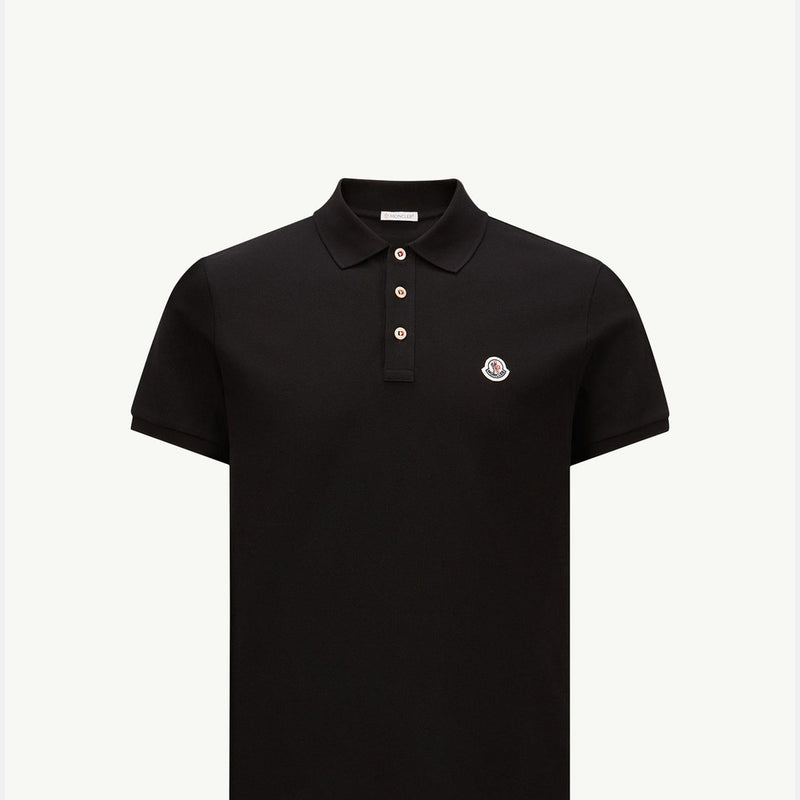 Logo Patch Cotton Polo Shirt
