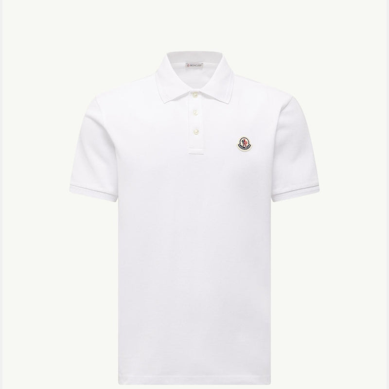 Logo Patch Cotton Piquet Polo Shirt