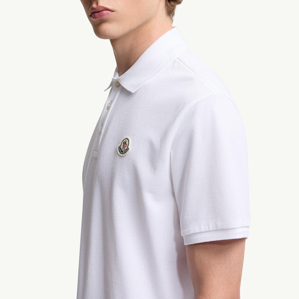 Logo Patch Cotton Piquet Polo Shirt