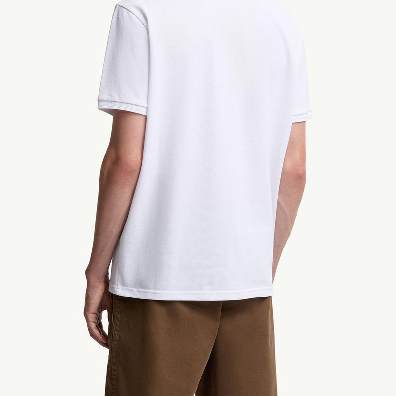 Logo Patch Cotton Piquet Polo Shirt