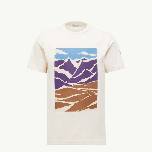 Mountain Print Cotton T-Shirt