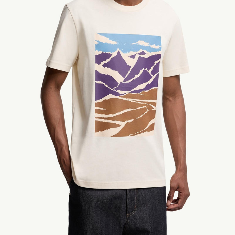 Mountain Print Cotton T-Shirt