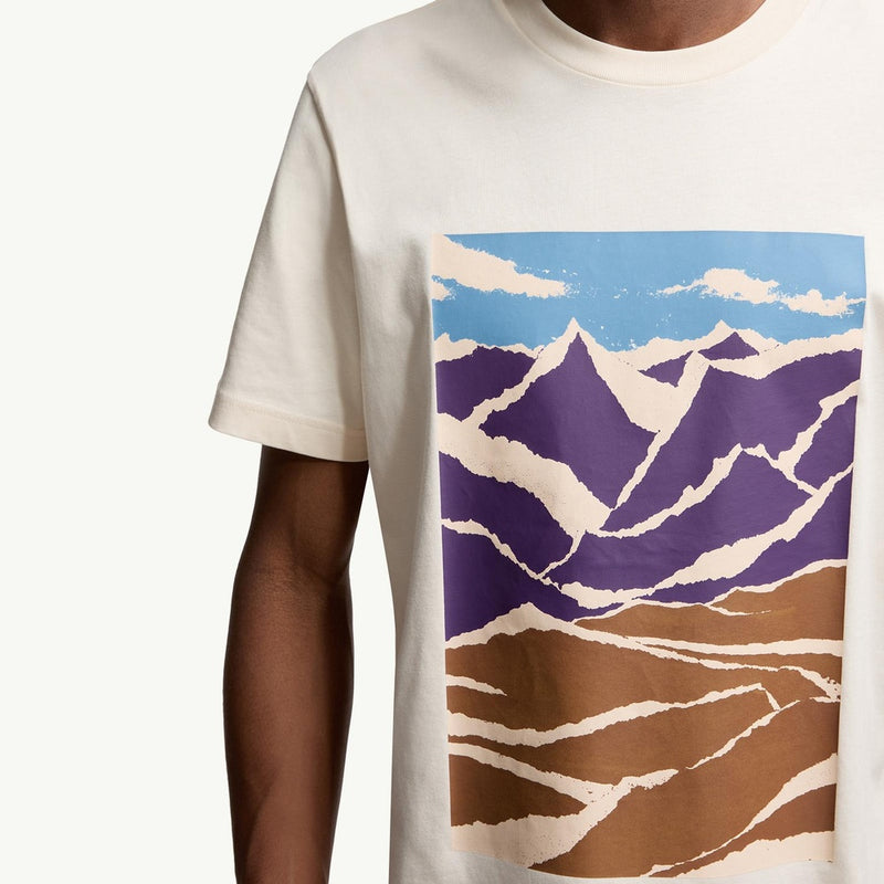 Mountain Print Cotton T-Shirt