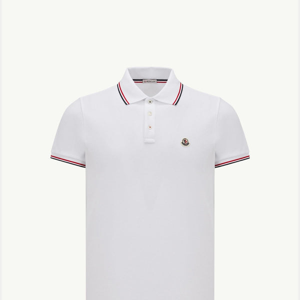 Tricolor-Trimmed Cotton Piquet Polo Shirt