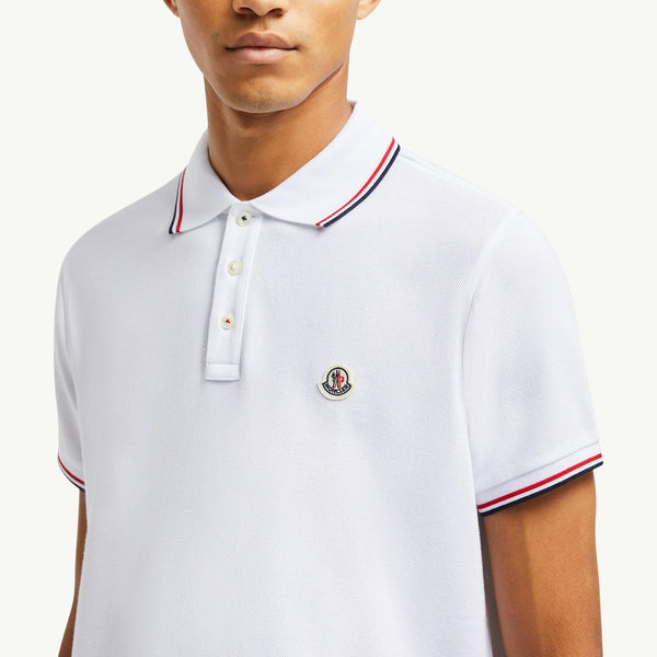 Tricolor-Trimmed Cotton Piquet Polo Shirt