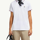 Tricolor-Trimmed Cotton Piquet Polo Shirt
