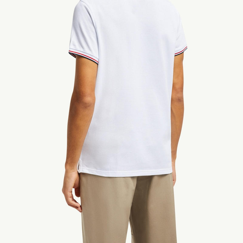 Tricolor-Trimmed Cotton Piquet Polo Shirt