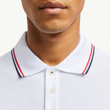 Tricolor-Trimmed Cotton Piquet Polo Shirt