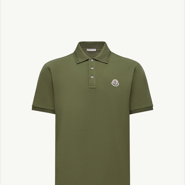 Logo Patch Cotton Piquet Polo Shirt