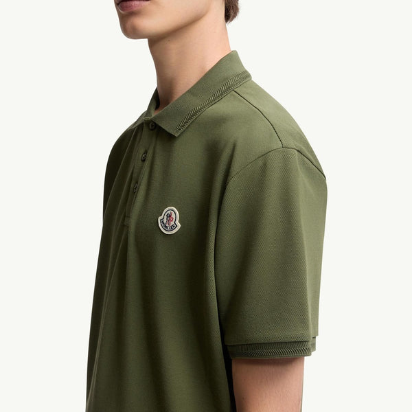 Logo Patch Cotton Piquet Polo Shirt