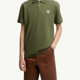 Logo Patch Cotton Piquet Polo Shirt