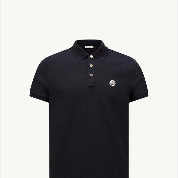 Logo Patch Cotton Polo Shirt