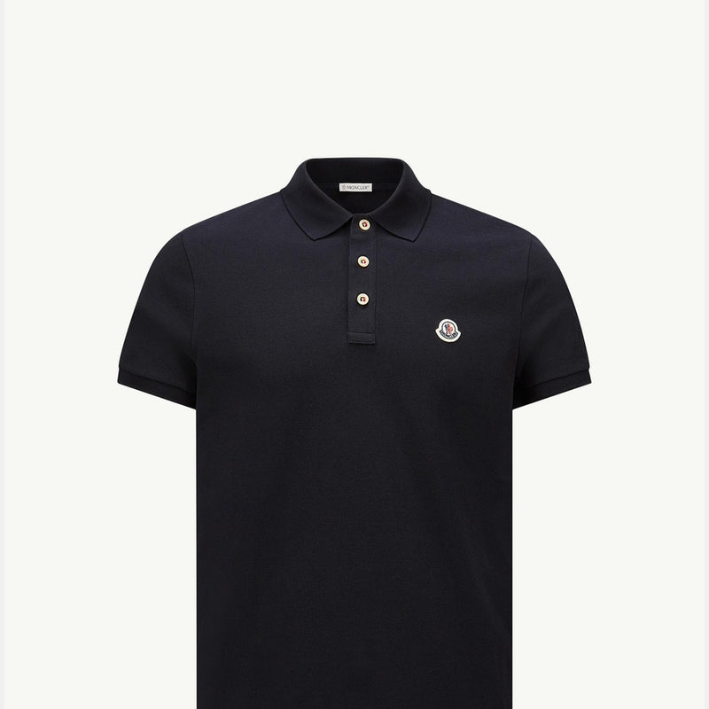 Logo Patch Cotton Polo Shirt