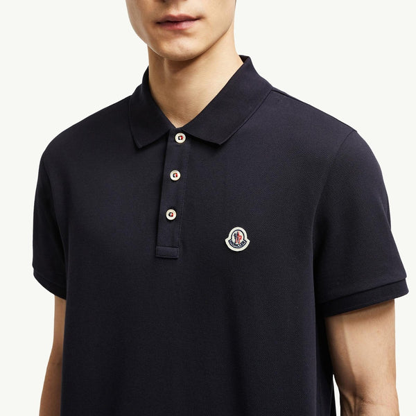 Logo Patch Cotton Polo Shirt