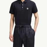 Logo Patch Cotton Polo Shirt