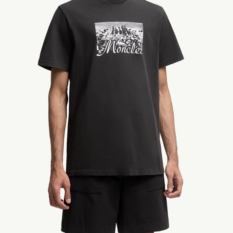 Mountain Logo Cotton T-Shirt