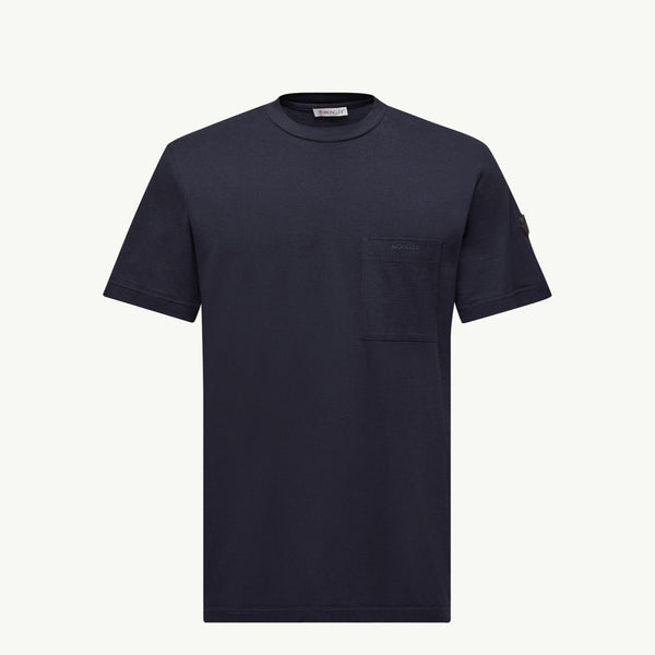 Logo Cotton & Silk T-Shirt with Pocket