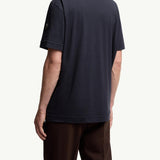 Logo Cotton & Silk T-Shirt with Pocket