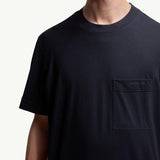 Logo Cotton & Silk T-Shirt with Pocket