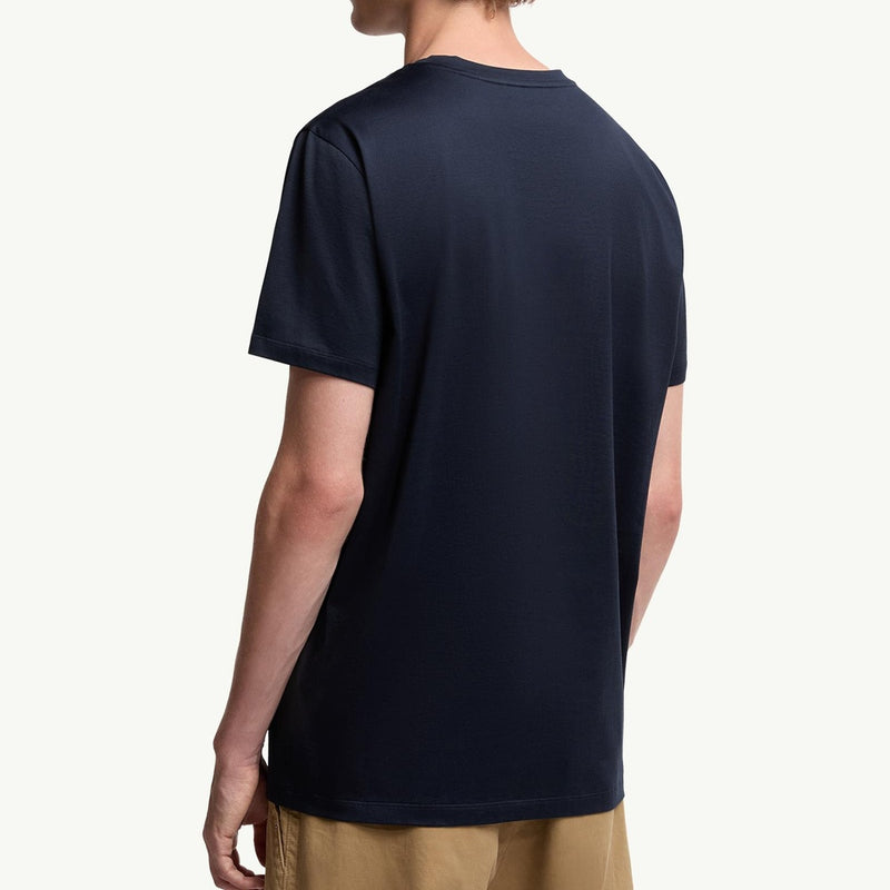 Double Logo Patch Cotton T-Shirt