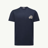 Double Logo Patch Cotton T-Shirt
