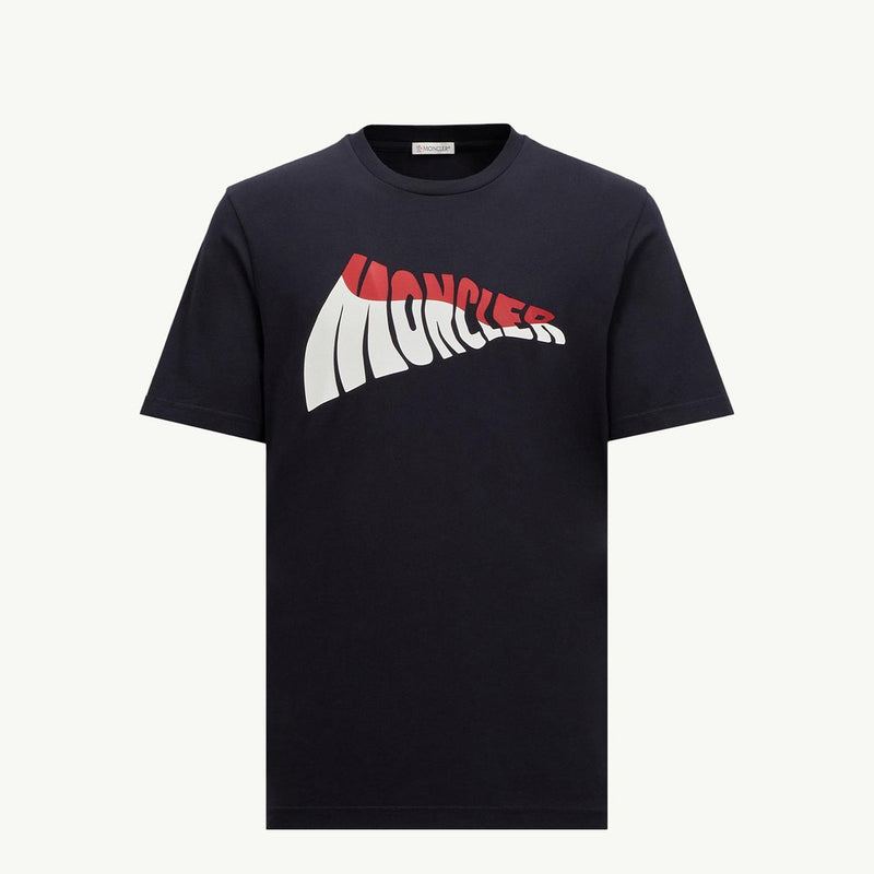 Wave Logo Cotton T-Shirt