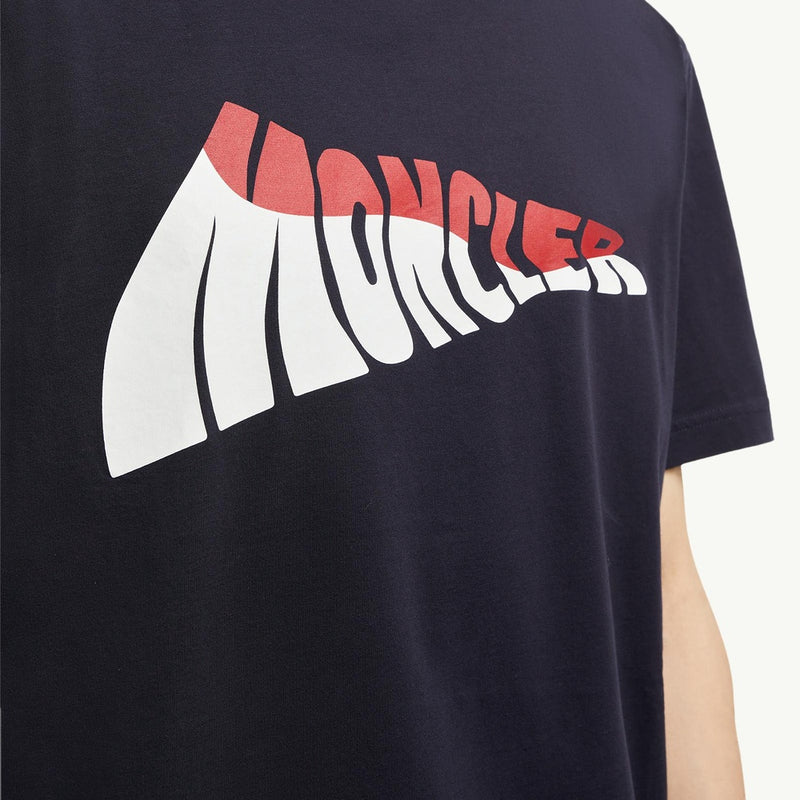 Wave Logo Cotton T-Shirt