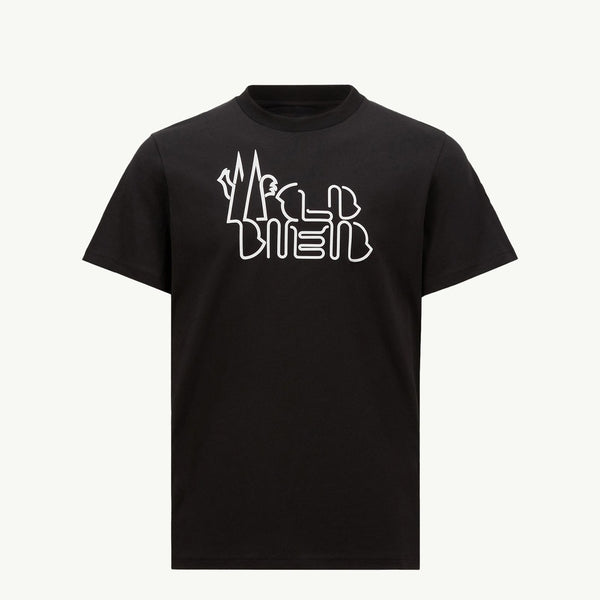 Curved Logo Cotton T-Shirt