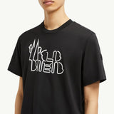 Curved Logo Cotton T-Shirt