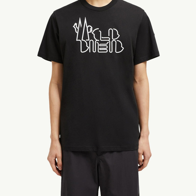 Curved Logo Cotton T-Shirt