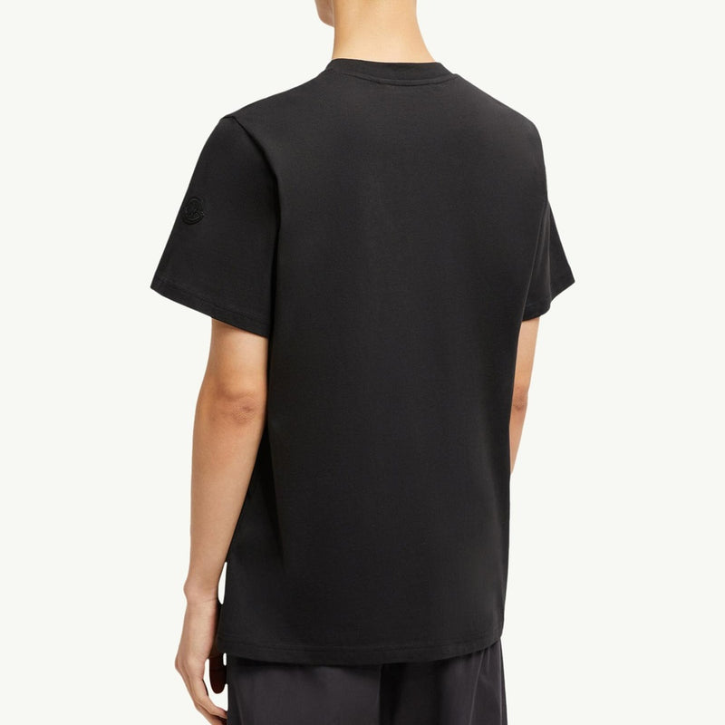 Curved Logo Cotton T-Shirt