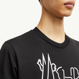 Curved Logo Cotton T-Shirt