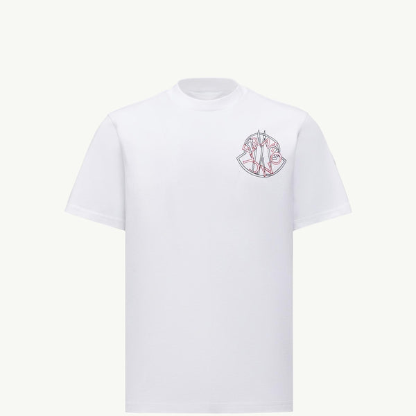 Overlapped Logo Cotton T-Shirt