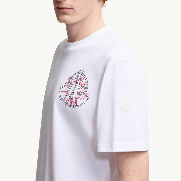 Overlapped Logo Cotton T-Shirt