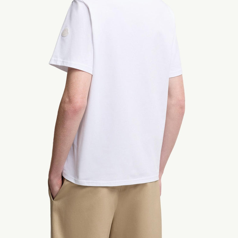 Overlapped Logo Cotton T-Shirt