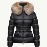 Boed Hooded Shearling-Trimmed Short Down Jacket